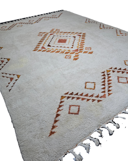 Groot Marokkaans Berber tapijt wollen vloerkleed handgeknoopt Perzisch tapijt