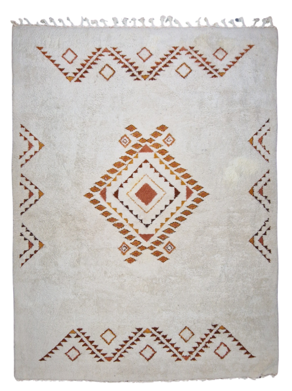 Groot Marokkaans Berber tapijt wollen vloerkleed handgeknoopt Perzisch tapijt