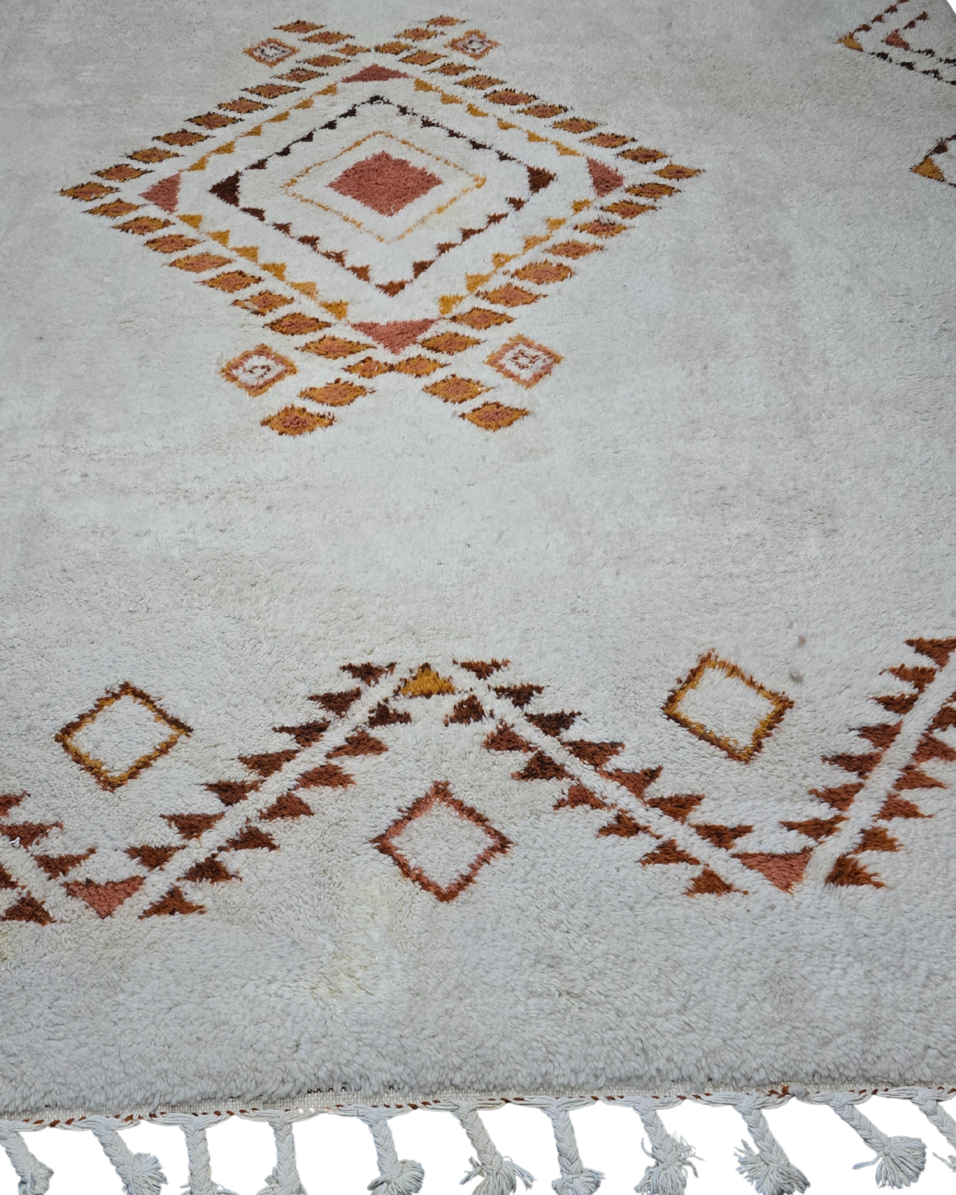 Groot Marokkaans Berber tapijt wollen vloerkleed handgeknoopt Perzisch tapijt