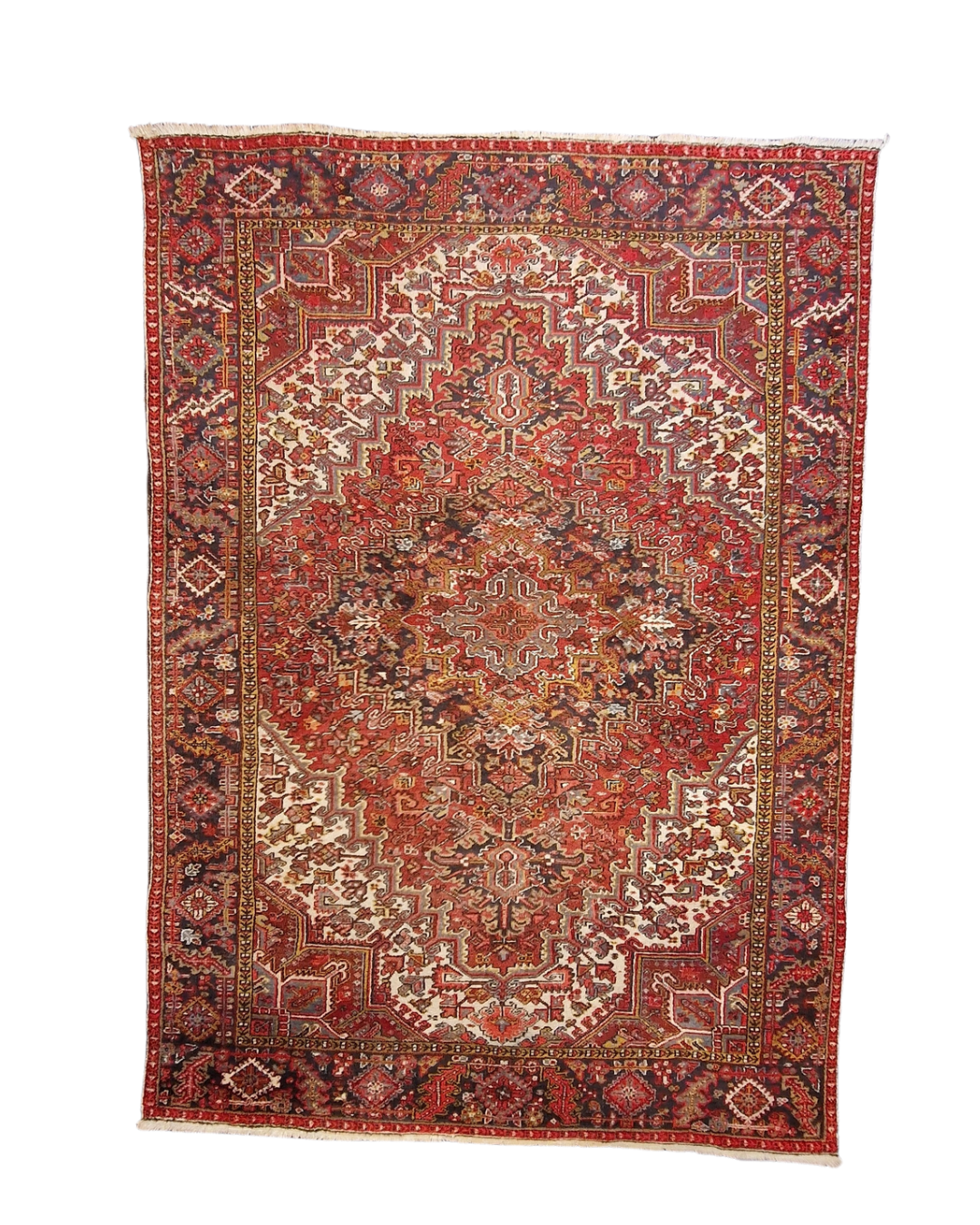 Perzisch tapijt Heriz 300x200 wollen vloerkleed handgeknoopt Iran