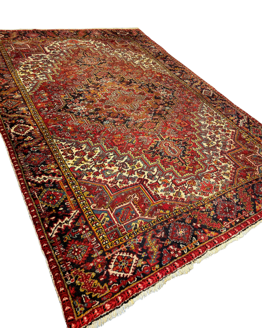 Perzisch tapijt Heriz 300x200 wollen vloerkleed handgeknoopt Iran