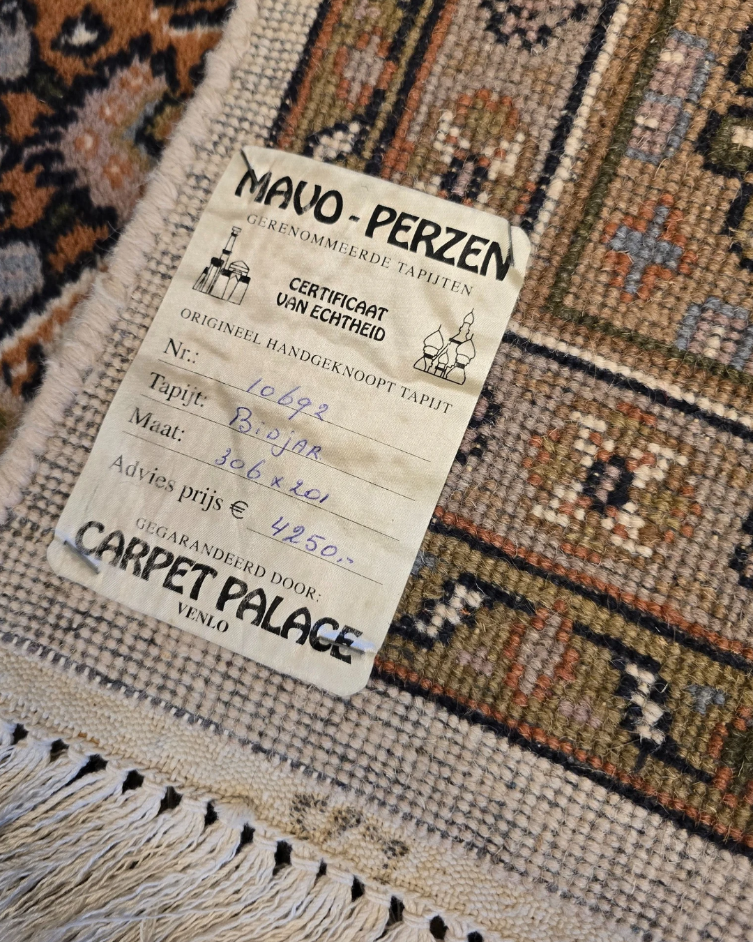 Perzisch Tapijt Bidjar 300x200 wollen vloerkleed handgeknoopt