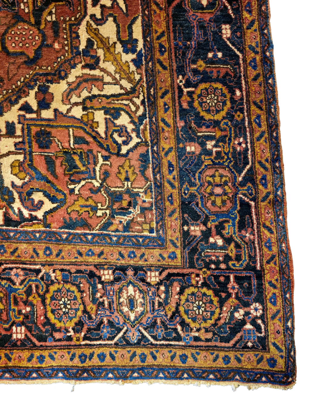 Groot Perzisch tapijt Heriz 350x230 wolln vloerkleed handgeknoopt Iran