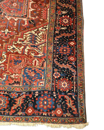 Groot Perzisch tapijt heriz 350x245 wollen vloerkledd handgeknoopt Iran