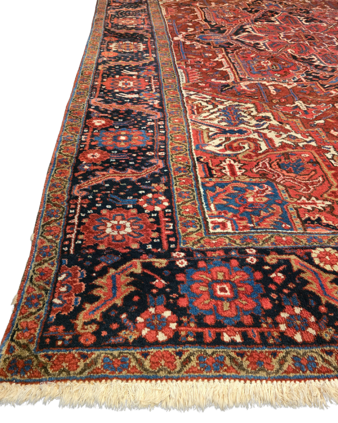 Groot Perzisch tapijt heriz 350x245 wollen vloerkledd handgeknoopt Iran