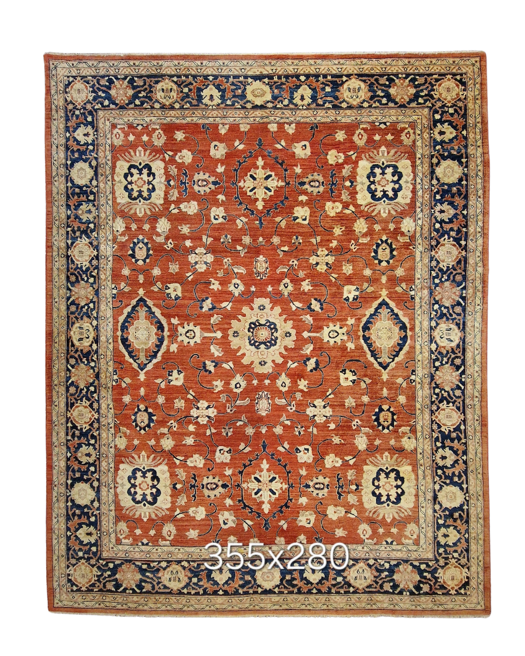 Groot Perzisch Tapijt Ziegler 355x280 wollen vloerkleed Handgeknoopt Iran