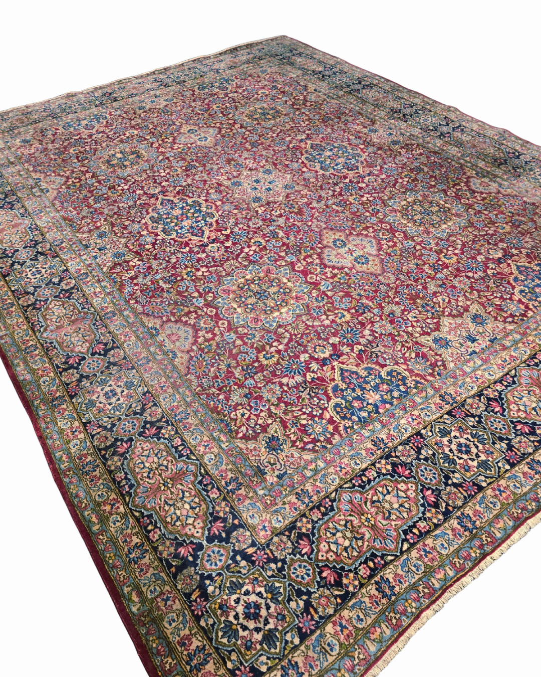 xxl Groot Perzisch tapijt Kerman 390x300 wollen vloerkleed handgeknoopt iran