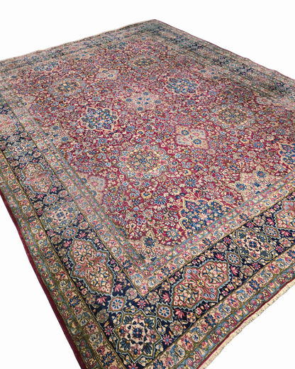 xxl Groot Perzisch tapijt Kerman 390x300 wollen vloerkleed handgeknoopt iran