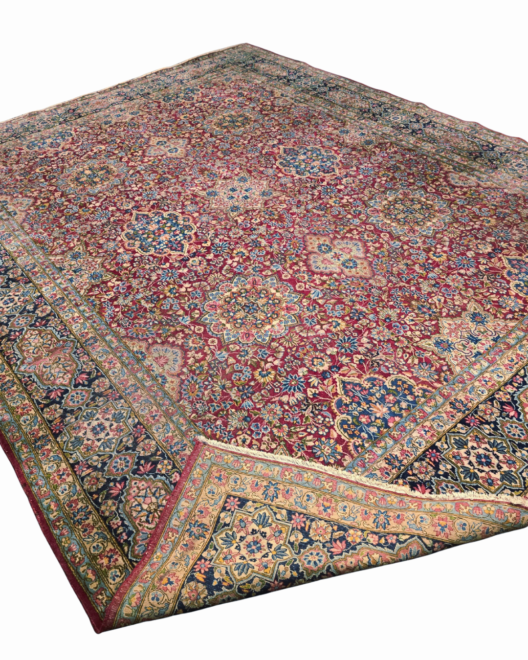 xxl Groot Perzisch tapijt Kerman 390x300 wollen vloerkleed handgeknoopt iran