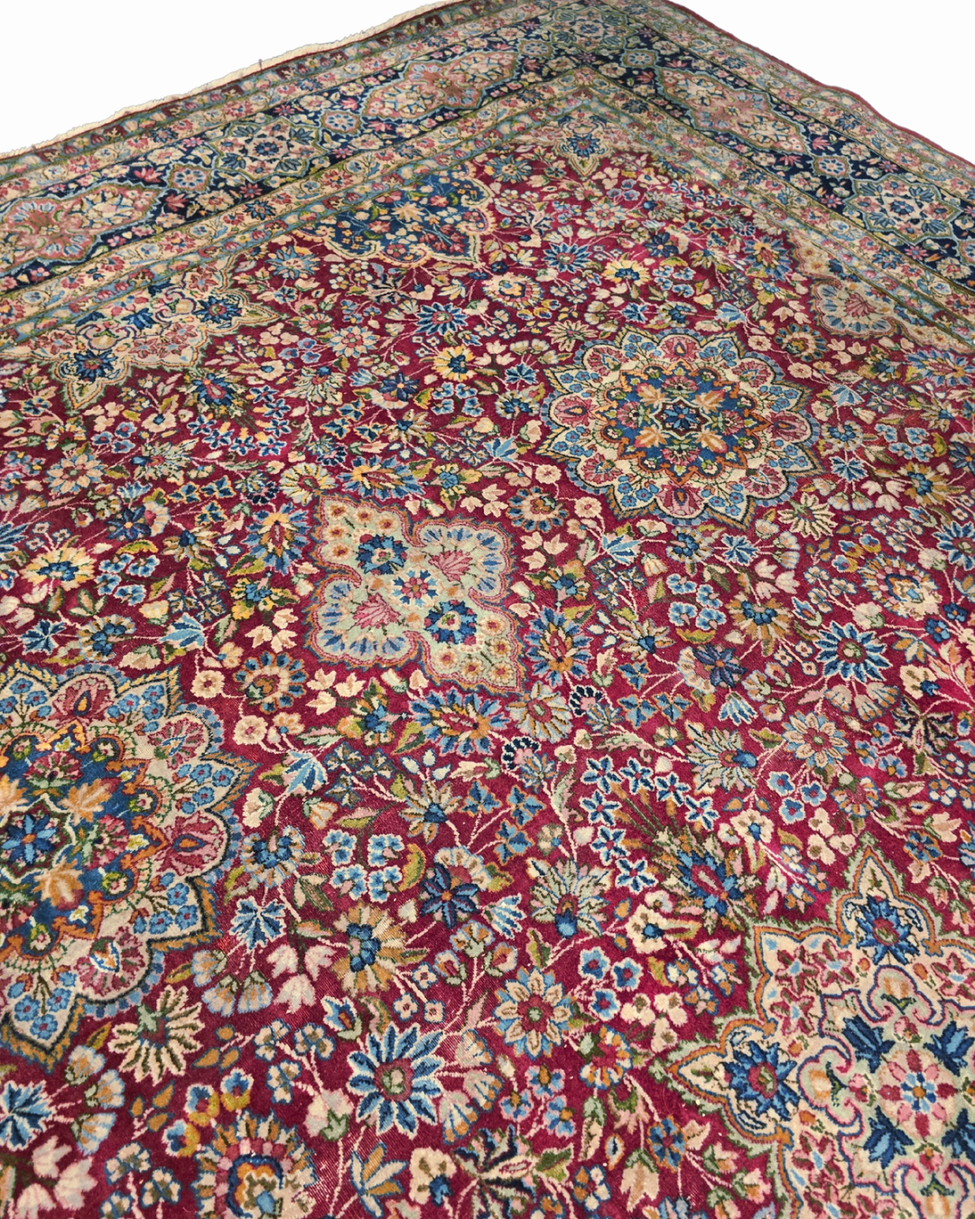 xxl Groot Perzisch tapijt Kerman 390x300 wollen vloerkleed handgeknoopt iran