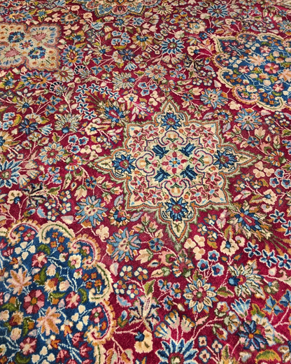 xxl Groot Perzisch tapijt Kerman 390x300 wollen vloerkleed handgeknoopt iran