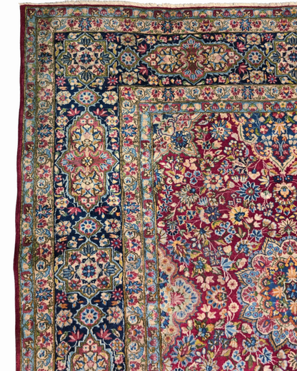 xxl Groot Perzisch tapijt Kerman 390x300 wollen vloerkleed handgeknoopt iran