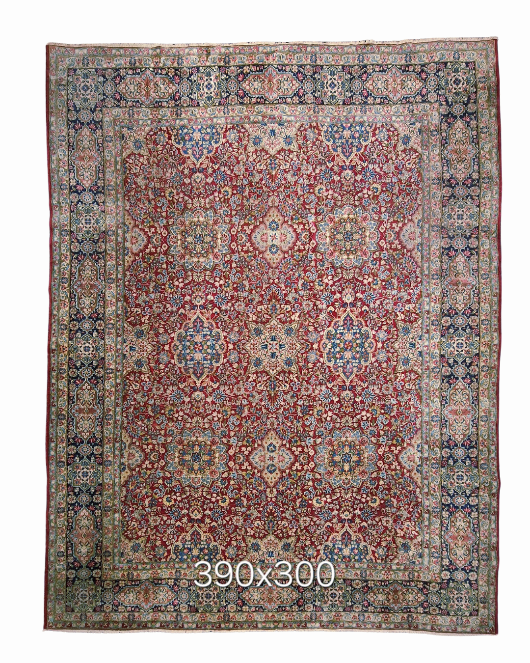 xxl Groot Perzisch tapijt Kerman 390x300 wollen vloerkleed handgeknoopt iran