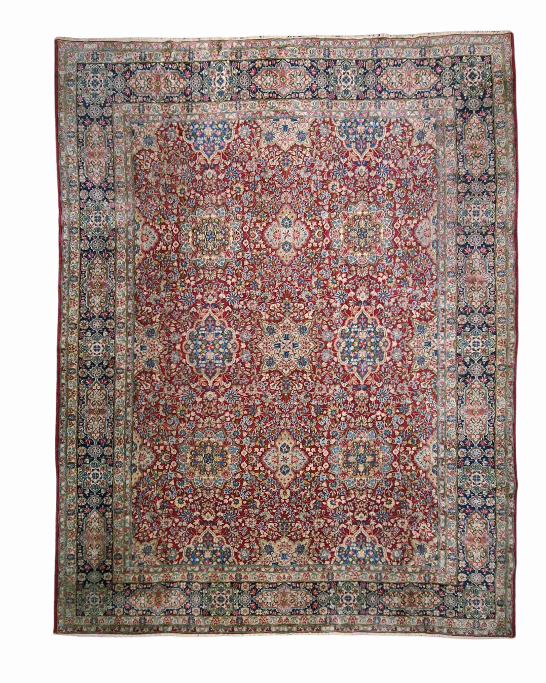 xxl Groot Perzisch tapijt Kerman 390x300 wollen vloerkleed handgeknoopt iran