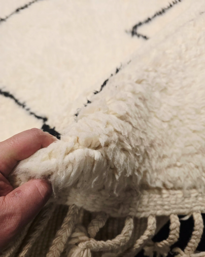 Groot Berber tapijt 330x260 wollen vloerkleed handgeknoopt Marokko