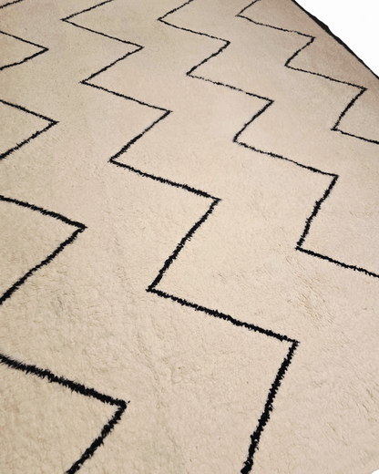 Groot Berber tapijt 330x260 wollen vloerkleed handgeknoopt Marokko