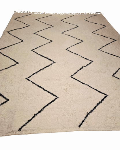 Groot Berber tapijt 330x260 wollen vloerkleed handgeknoopt Marokko