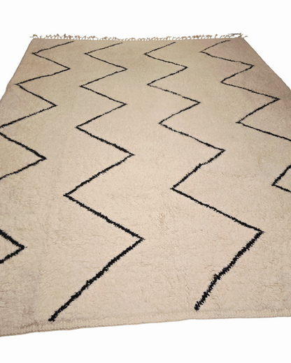 Groot Berber tapijt 330x260 wollen vloerkleed handgeknoopt Marokko